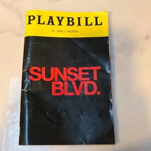 Broadway Playbill from Sunset Boulevard with Nicole Sherzinger